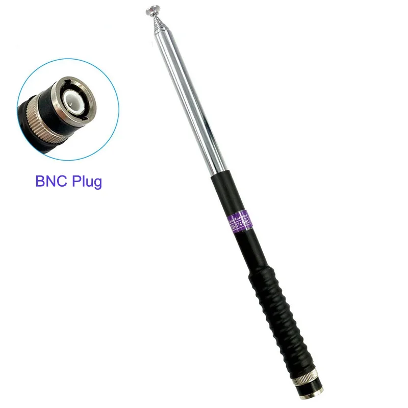 FP10120 VHF 136-174MHz BNC Plug Telescopic Gain Antenna for ICOM V8 V80 IC-V82 IC-U82 Kenwood TK310 Two Way Radio Walkie Talkie