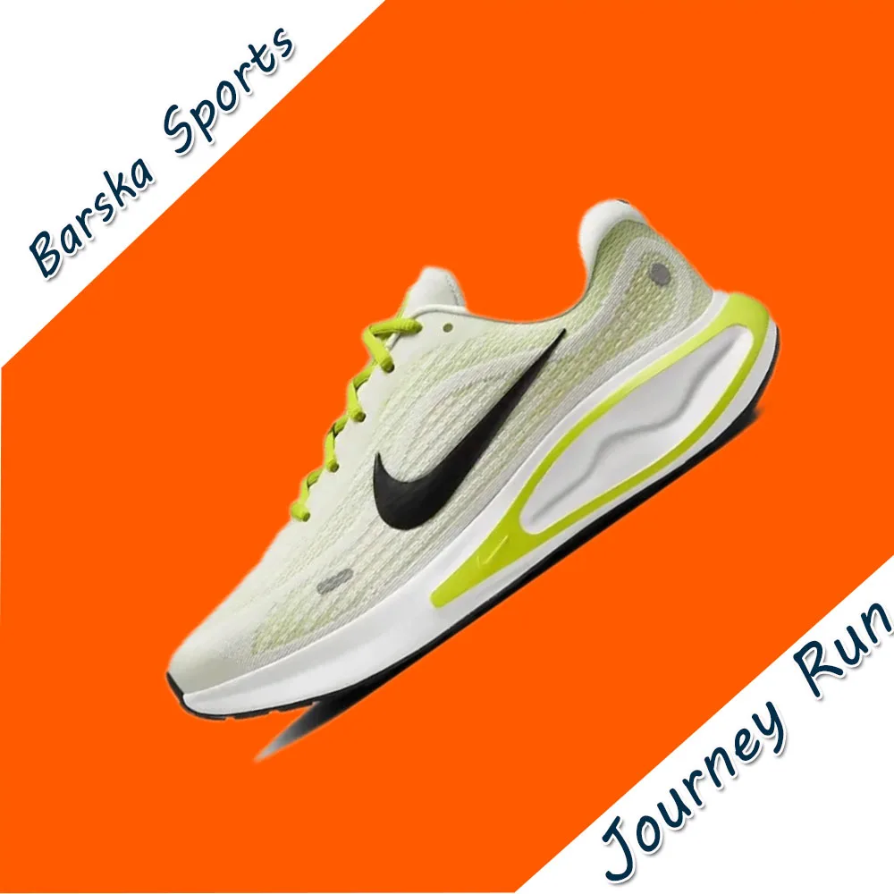 Nike Journey Run Men's and Women's Road Professional Running Shoes Winter Breathable Lightweight sneakers Cushioning light green