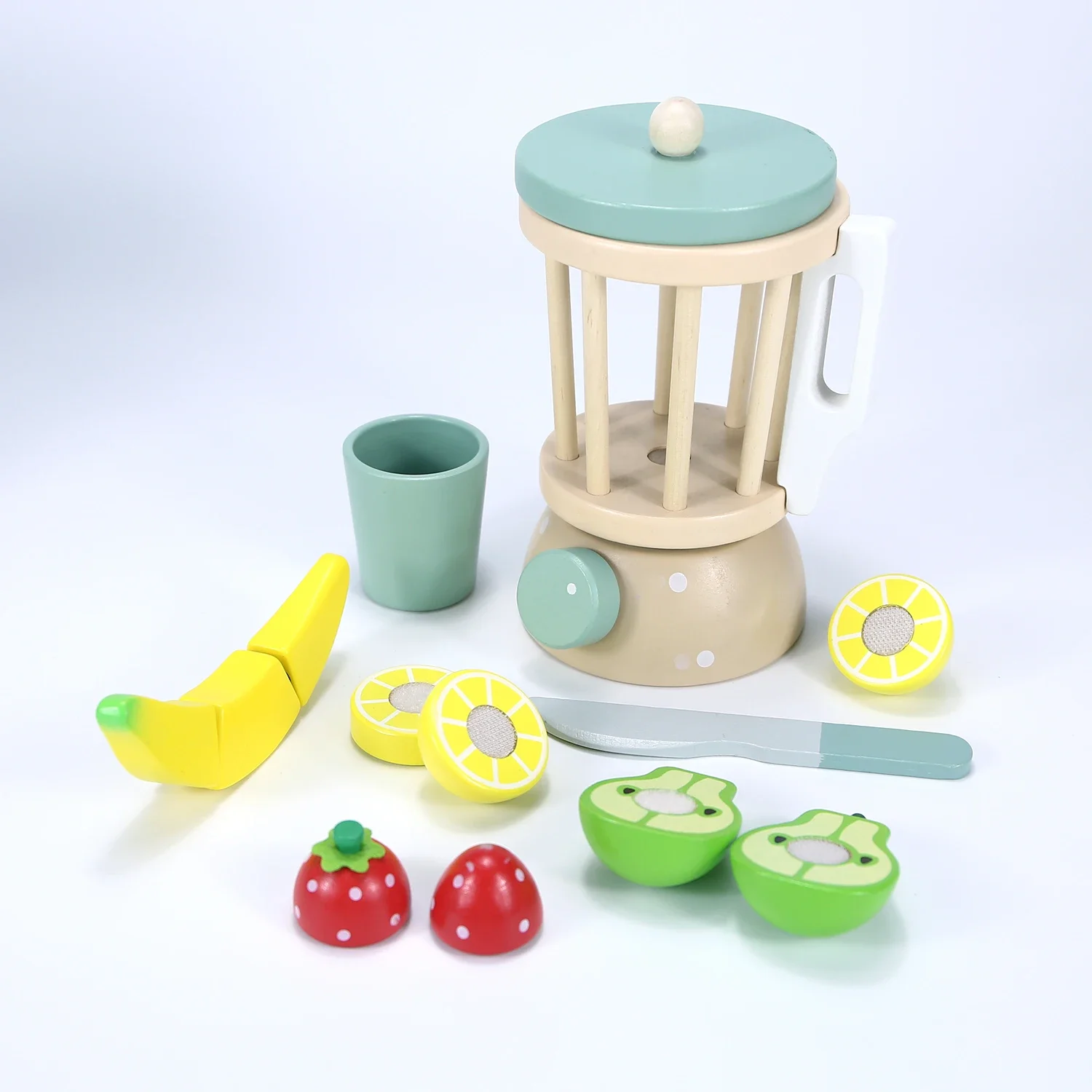 kid Wooden Kitchen Pretend Play Toys Simulation Coffee Machine Juicer Toaster Machine Mixer Early Learning Educational