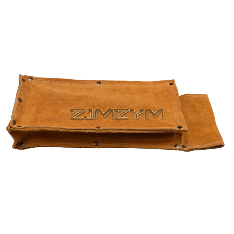 Flame-Resistant Electrode Bag Thickened Wear-resistant Welding Rod Pouches Welding Rod Holder Leather Electrode Holder