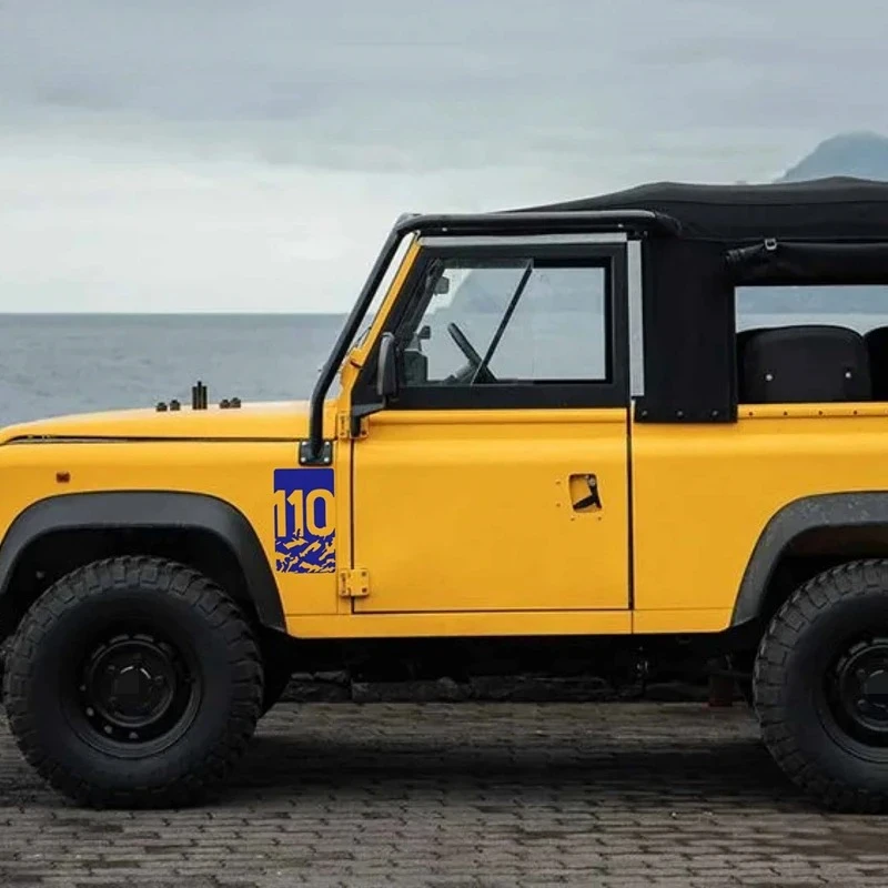 لاند روفر ديفندر 90 110 TRX4 سيارة الجبهة الحاجز الجانب الجناح ملصق 4X4 لاقط على الطرق الوعرة الرسومات الجسم ملصق مائي اكسسوارات L663 #3