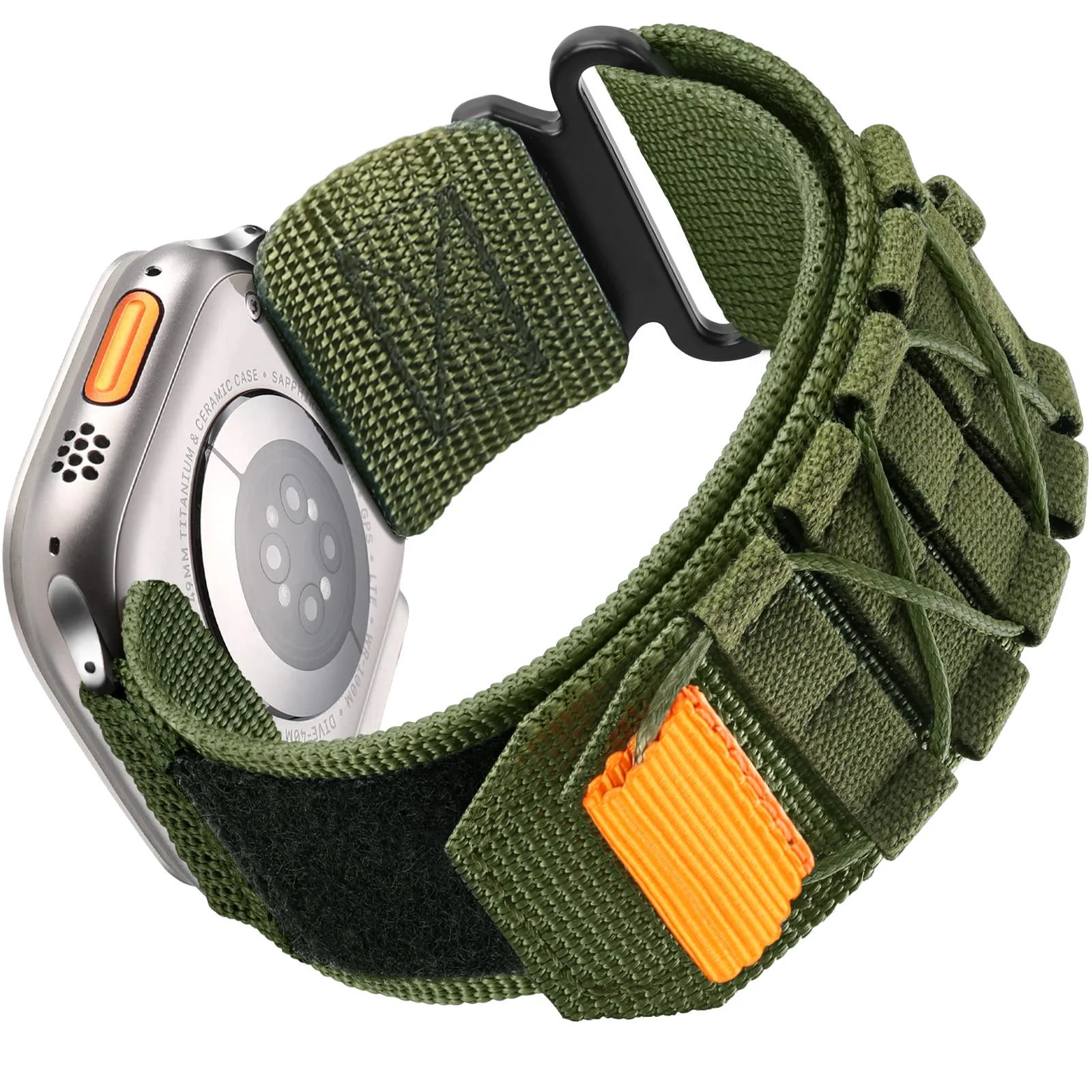 Alpine For Apple Watch Bands 44mm 40mm 49mm 45mm 41mm 38mm 42mm Tactical Nylon Bracelet iwatch Series 9 8 se 7 6 5 ultra 2 Strap