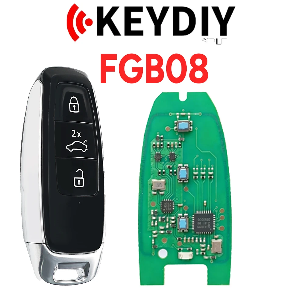 Zz KEYDIY FGB25-5/FGB08 5H0959753G/BK NBGFS1901S 433MHZ /5C/5DCHIP Smart Key voor VW Golf 8 Tiguan Passat Talagon MEB ID3 ID4 ID6