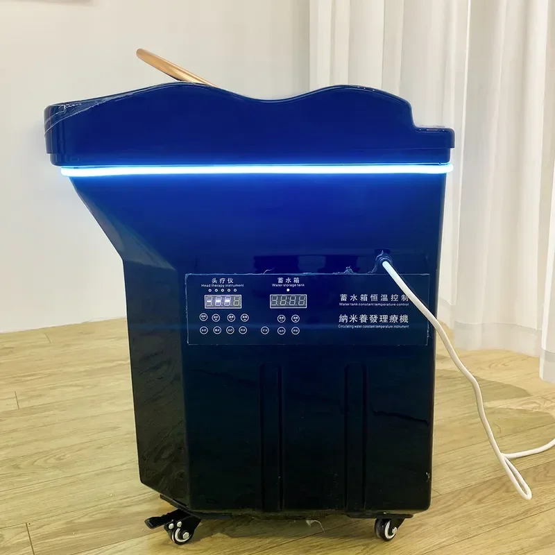 Portable Shampoo Basin with Water Circulation and Fumigation for Hair Treatment Mobile Splicing Head Wash Station