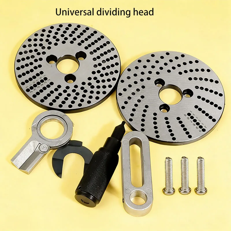 New universal HV dividing disc dividing head accessories with equally spaced holes for precise positioning of the dividing plate