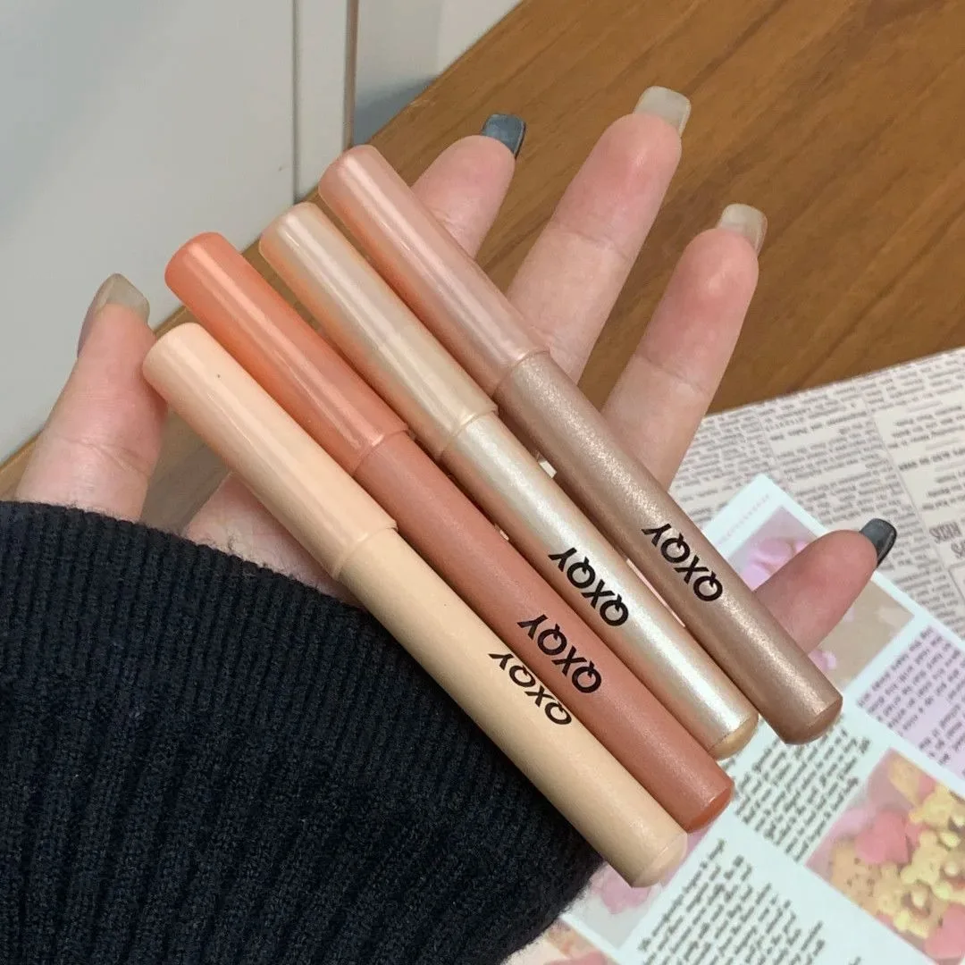 QXQY 3D Unter-Augen-Highlighter-Stift Wasserfest Verwischungsfest Langanhaltend Multifunktionaler Eyeliner Aufhellender Aegyo Sal Make-up-Stift – Detail 2