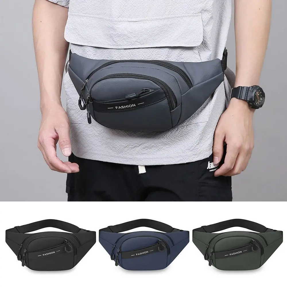 

New Adjustable Waist Bag Wear-Resistant Waterproof Money Belt Multi-Function Zipper Pouch Wallet Men Women