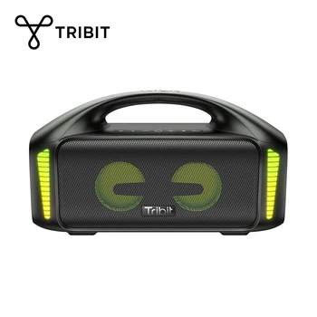 Tribit StormBox 블라스트 휴대용 블루투스 스피커, XBass 스테레오 사운드, IPX7 방수, LED 조명, 보조베터리, 맞춤형 EQ, 90W