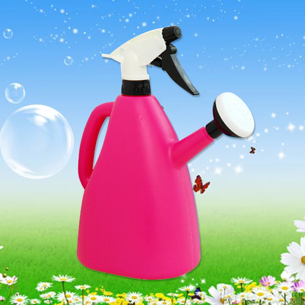 

1L Watering Can Sprayer Bottle 2 In 1 Mist Trigger Atomizer For Indoor Plants Flowers Garden Household Use Durable Plastic