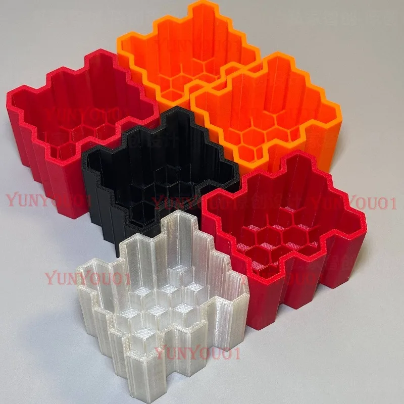 Creative Cellular Battery Storage Box No. 5 AA No. 7 AAA Vertical Storage Box Battery Storage Accommodates 18 Portable