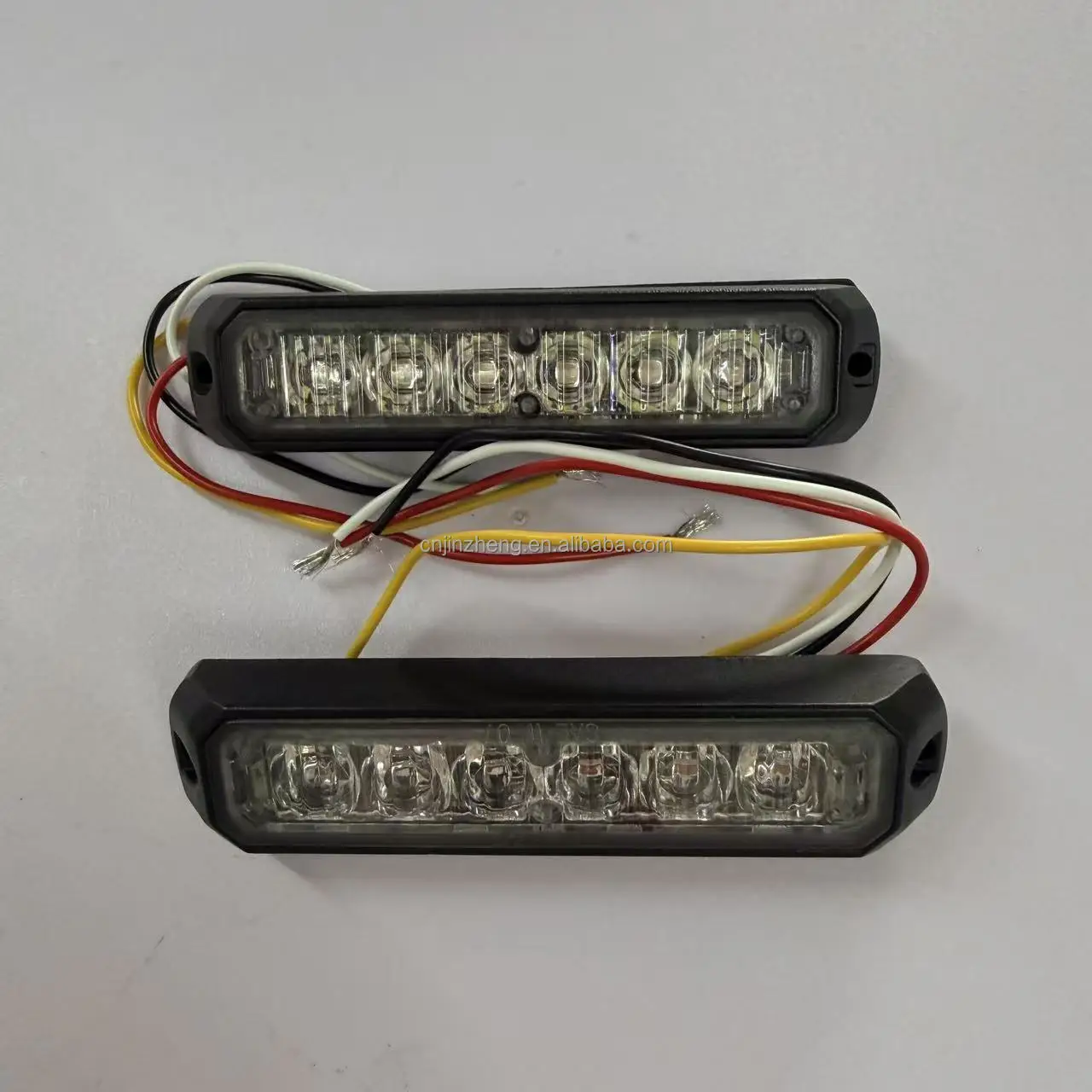 Feux de signalisation d'urgence étanches à 6 LED, 16 modes de clignotement pour véhicules, voitures, camions, montage en surface, double couleur, en stock