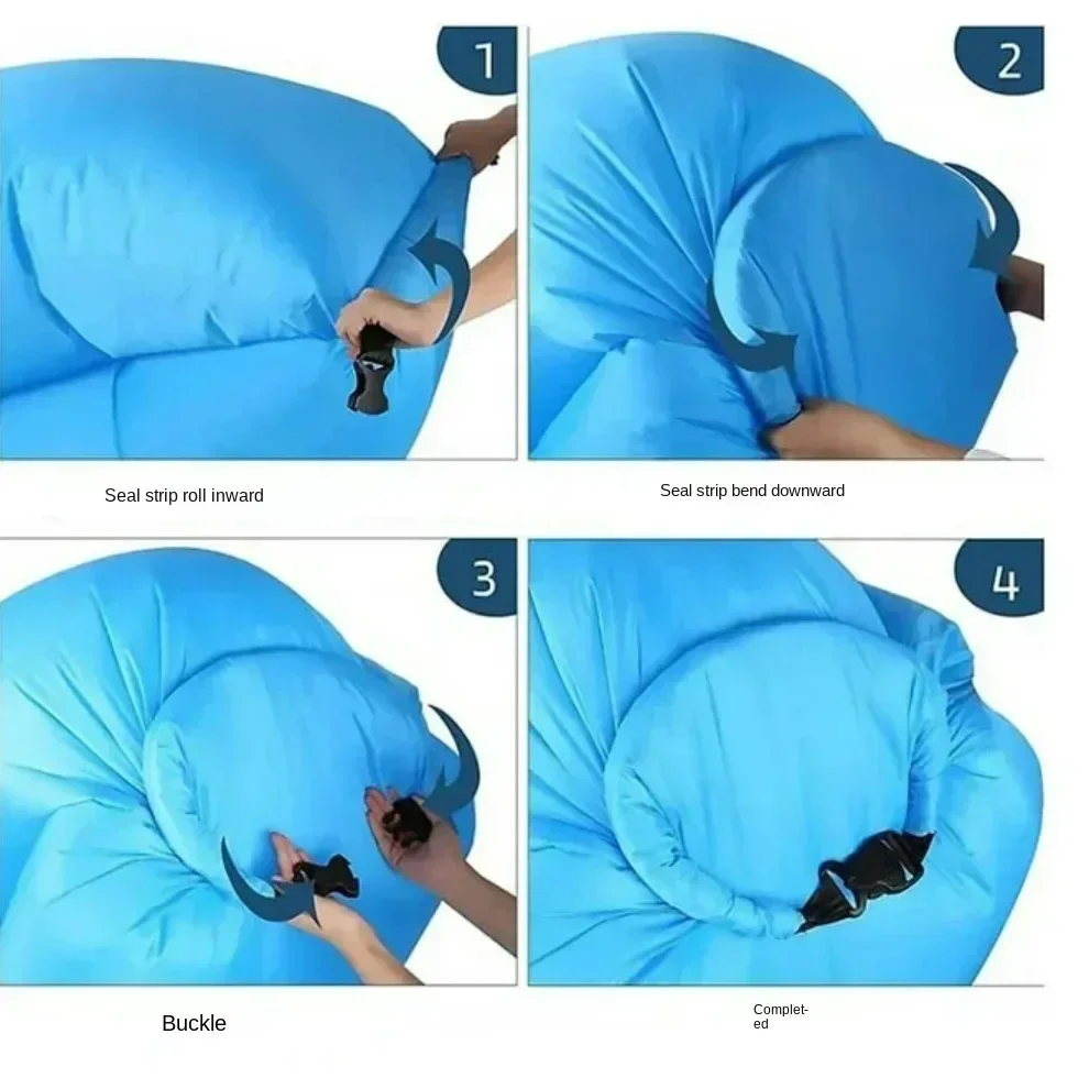 في الهواء الطلق الهواء كسول أريكة قابلة للنفخ حقيبة المحمولة التخييم أريكة الهواء كيس النوم الغداء كسر فراش مهرجان الموسيقى أريكة محمولة