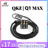 QKZ Q1 MAX 16 Cores 3in1 Silver Plated HIFI Earphones Upgrade Audio Cable MMCX QDC KZ C for QKZ HBB ZXT AS16 PRO ZSN PRO X