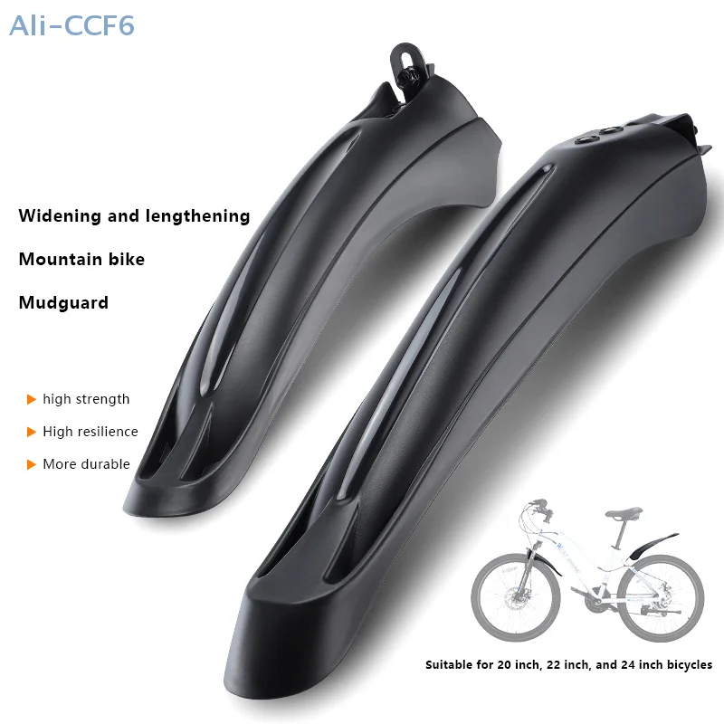 20/22/24 Inch Bicycle Rear Front Mudguard MTB Road Mountain Bike Mudguard Wear-resistant Cycling Accessories