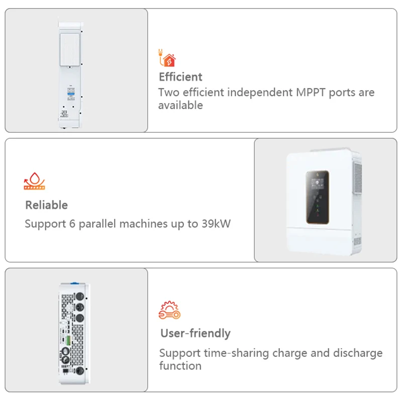 4KW-10KW Off Grid Solar Inverter 4kw 5kw 6kw 6.5kw 8kw 10kw Single Split Phase Solar Power Inverter Off Grid