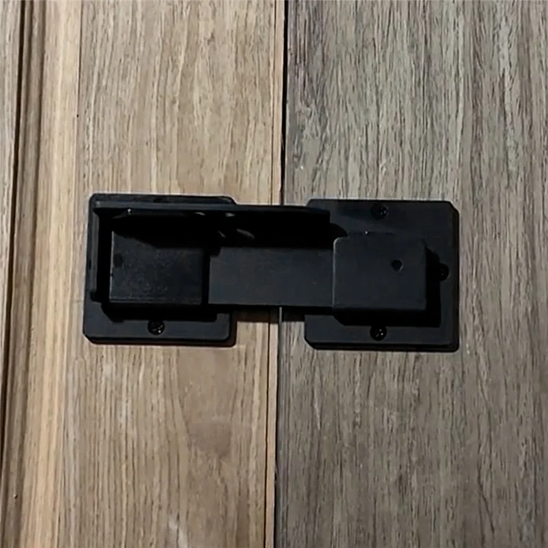 B04B-Gate Latch Lock Adjustable Flip Gate Latch Lock With 3 Padlock Hole For Barn Door Shed Fence Outdoor Gate Shed