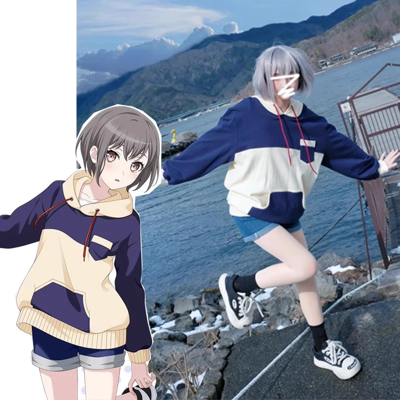 

Anime BanG Dream It's MyGO Tomori Takamatsu Cosplay Coat Women Adult Hoodie Pullover Printing Sweatshirts Jacket Causal Tops