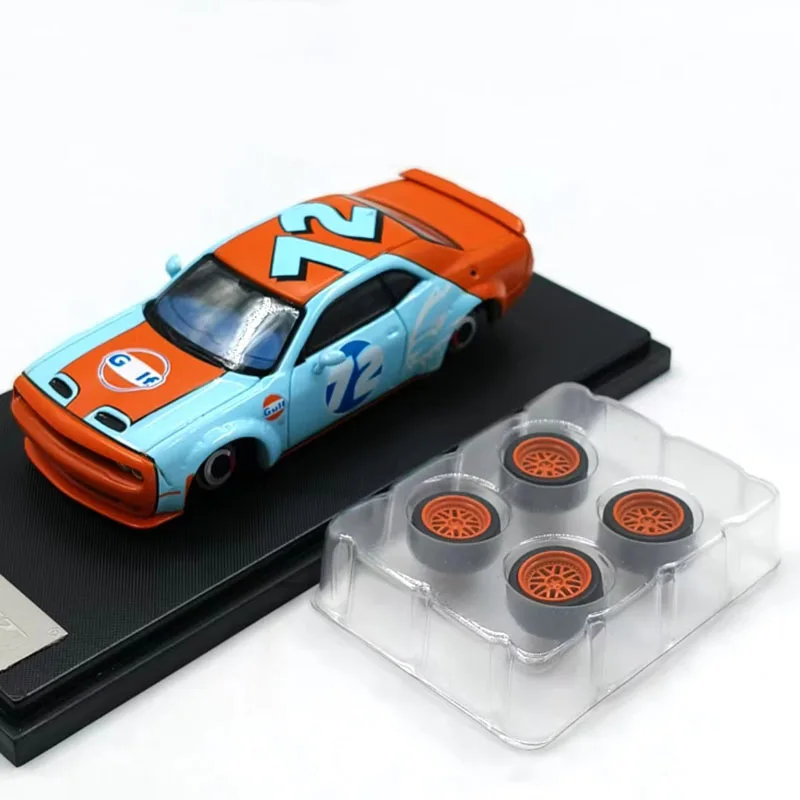 الأعمال الجميلة دييكاست 1:64 مقياس Hellcat سبيكة محاكاة نموذج سيارة مجموعة ثابتة زينت هدايا العيد اللعب هدية تذكارية #4