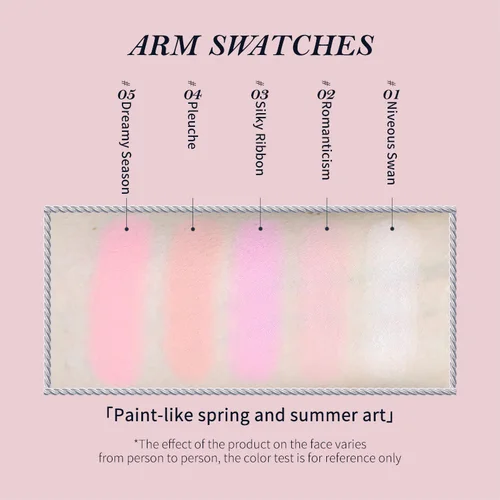 Imagen 2 del producto Flower Knows Rubor Polvo Compacto Cisne Ballet Vegano Mate Natural Duradero Con Relieve Terciopelo Bruma Maquillaje Sensible