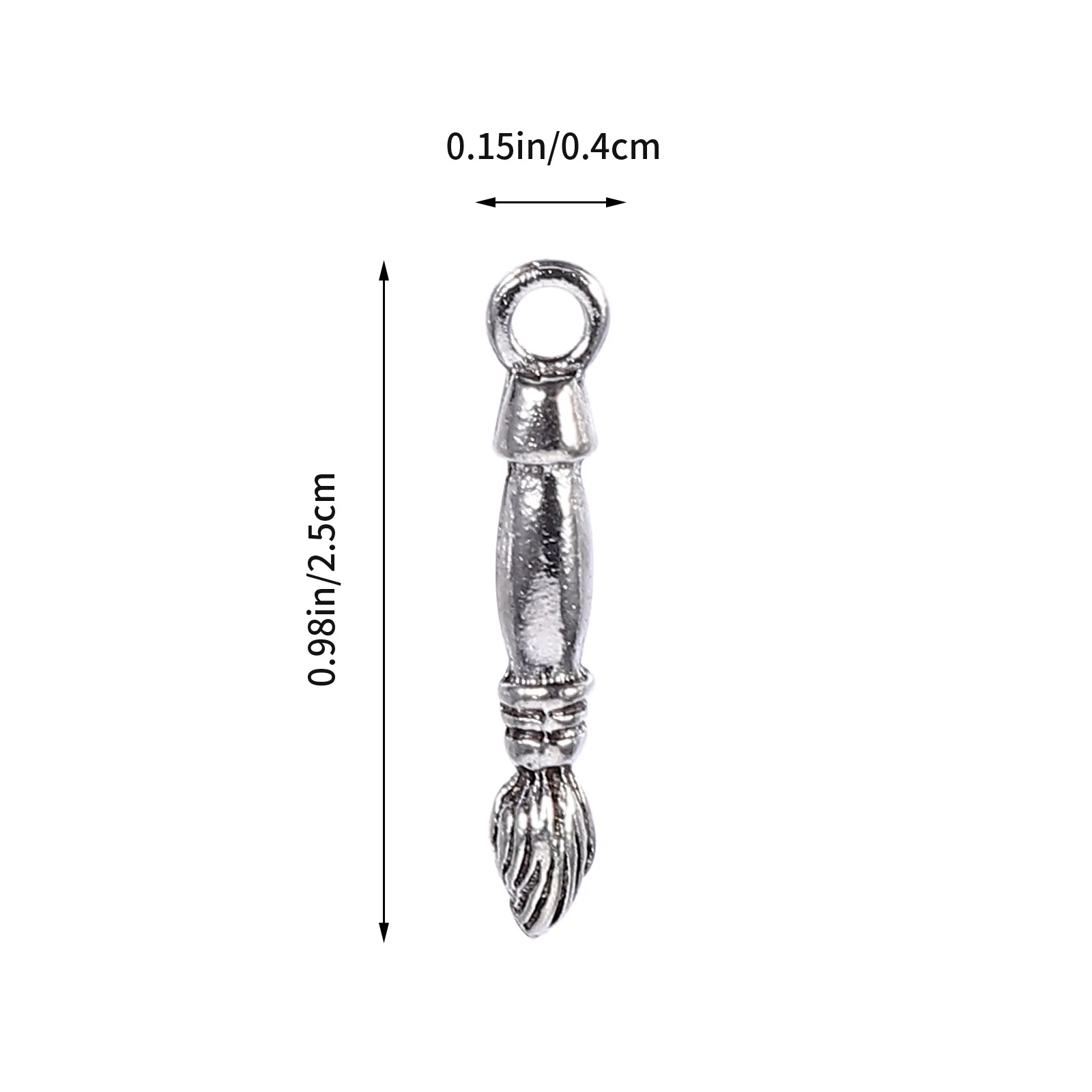 100Pcs Writing Pen Shaped Charms DIY Necklace Pendant Jewelry Making Material Alloy Keychain Pendants Alloy Jewelry Charms