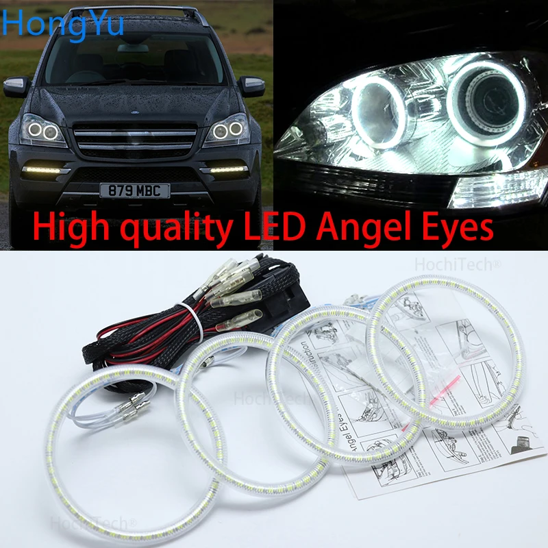 

Супер яркий белый цвет 3528 SMD Led Angel Eyes Kit дневных ходовых огней DRL для Mercedes Benz GLS Class X164 2007-2012