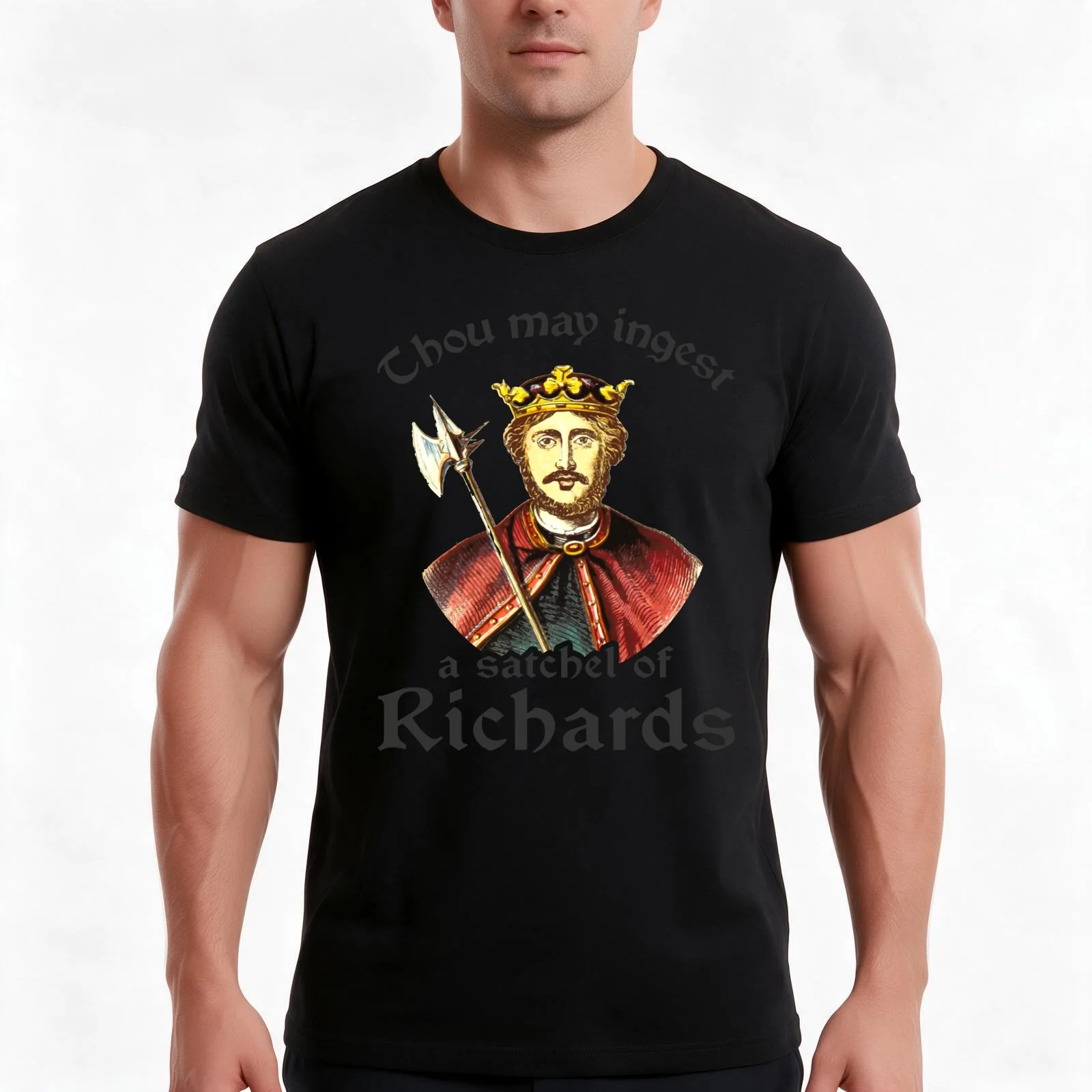 Thou May Ingest A Satchel Of Richards T-Shirt Summer Casual Cotton Tee Oversized Streetwear Tops Vintage Graphic Print