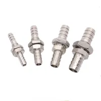 2 2.5 3 3.5 4 5 6 7 8 9 10 11 12 13 14 16 19 20 25 32mm Hose Barb Reducer 304 Stainless Bulkhead Hosetail Pipe Fitting Connector
