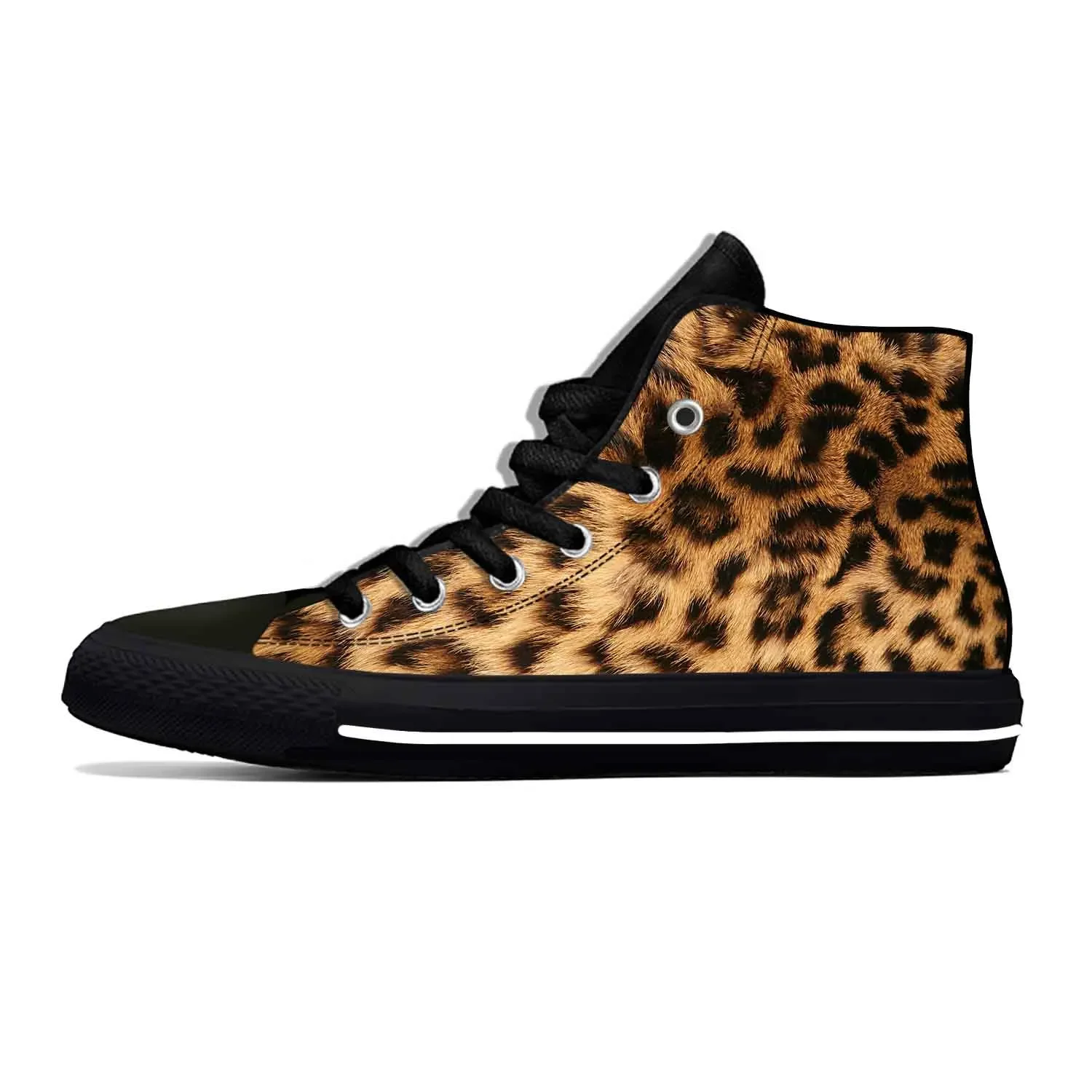 Pantera animale Stampa leopardata Modello pelle Moda Scarpe casual in stoffa Scarpe da ginnastica alte comode e traspiranti con stampa 3D Uomo Donna