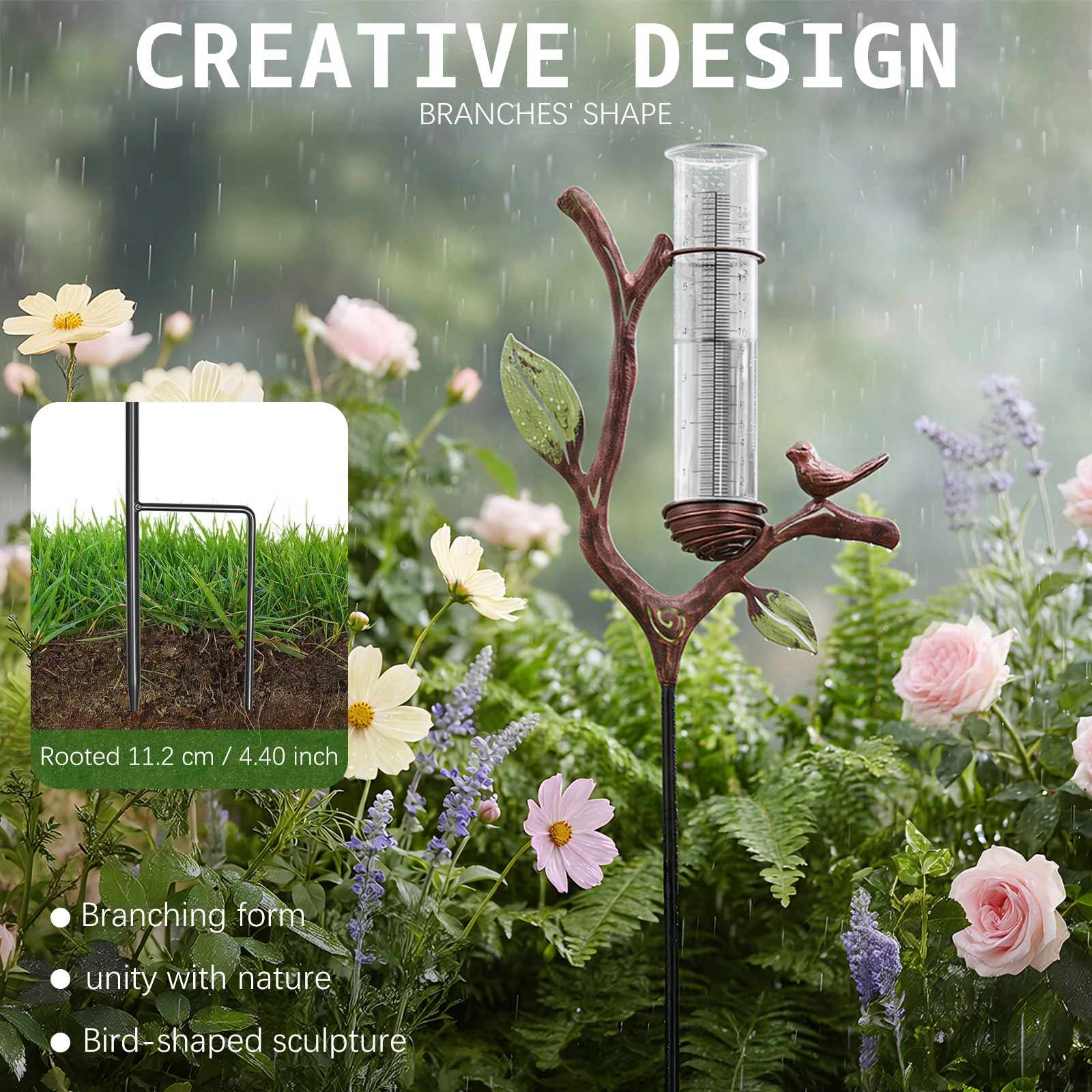 Pluviómetro Metálico para Exte - Gardening Tools Youtube reseña y precio
