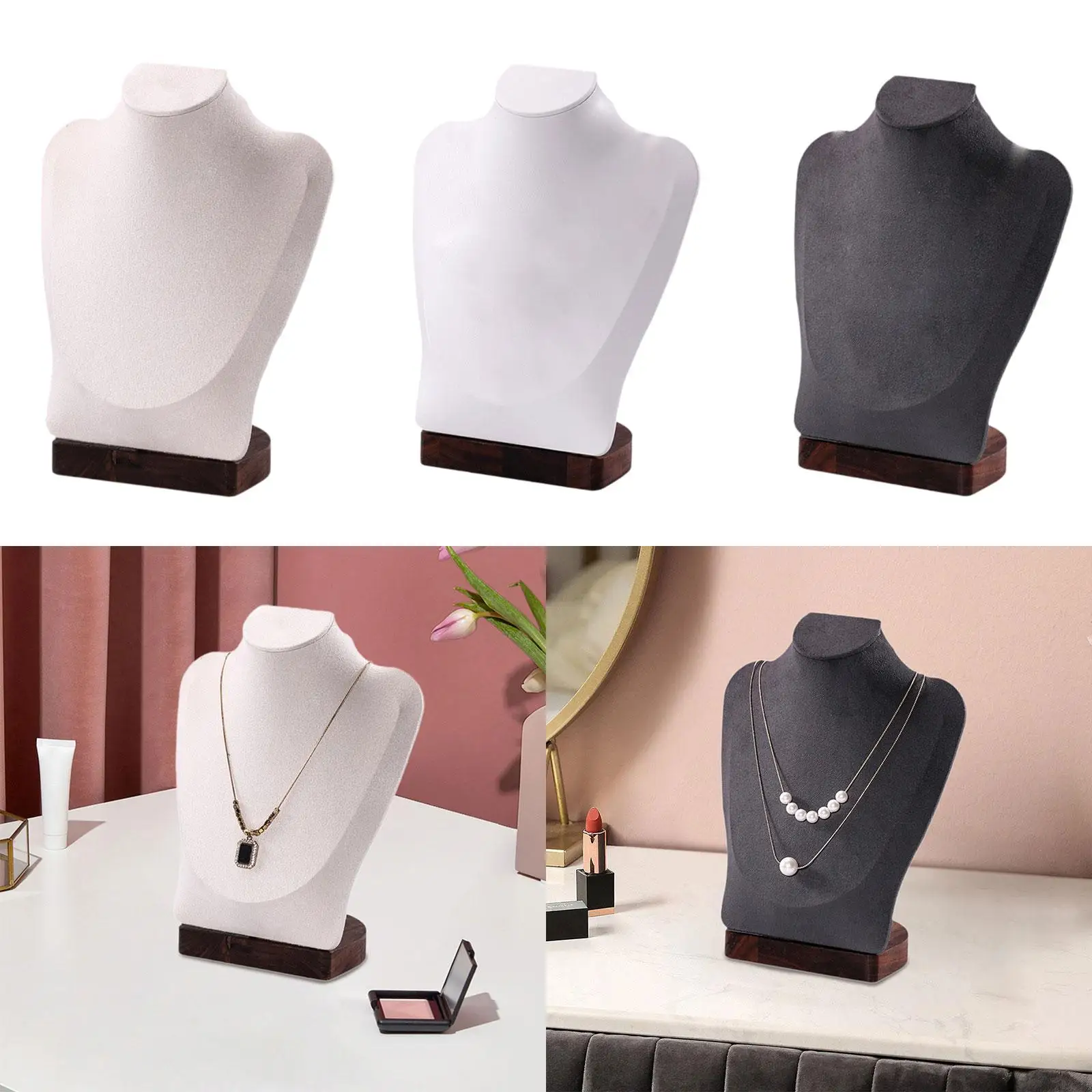 

Necklace Display Chain Bust Stand Holder Jewelry Bust Holder Storage Rack