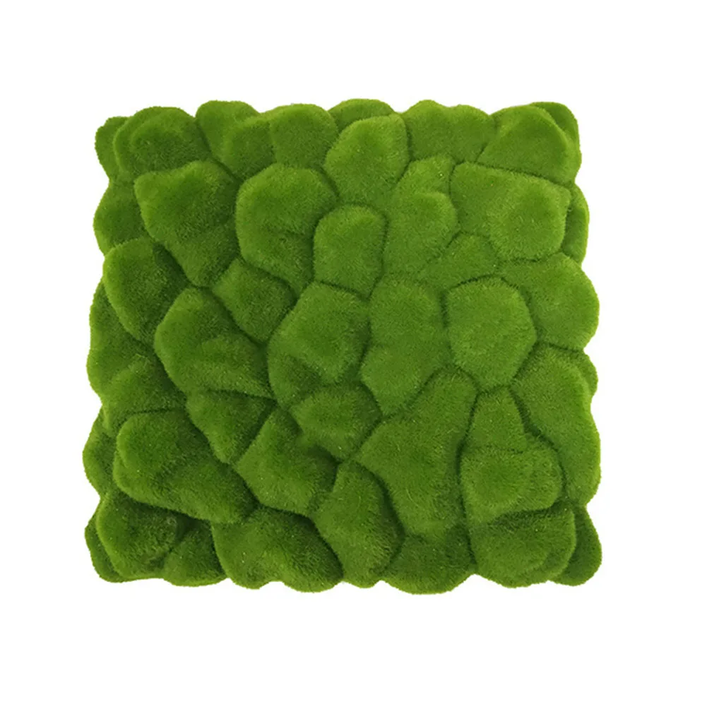 1pc 30cm*30cm Simulated Moss Foam Board Simulated Moss Foam Board Flocking Fake Moss Stone Plant Background Wall Home Décor