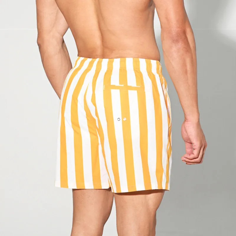 Desmiit Badeshorts für Herren, Boardshorts, Bermuda, Surf- und Schwimmshorts, Herren-Badebekleidung, Sommer, Strand, Fitnessstudio, schnelltrocknende Badehose. – Detail 4