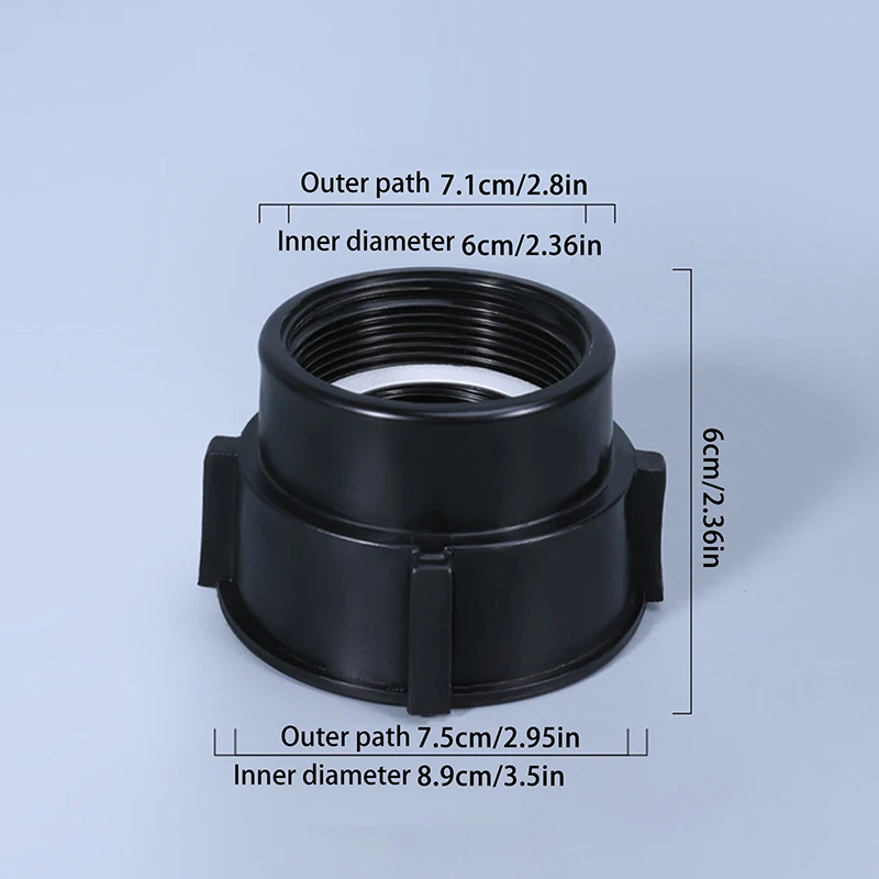 1PC Water Tank Connector IBC Tank Adapter 75mm To 60mm Coarse Thread Fittings Garden