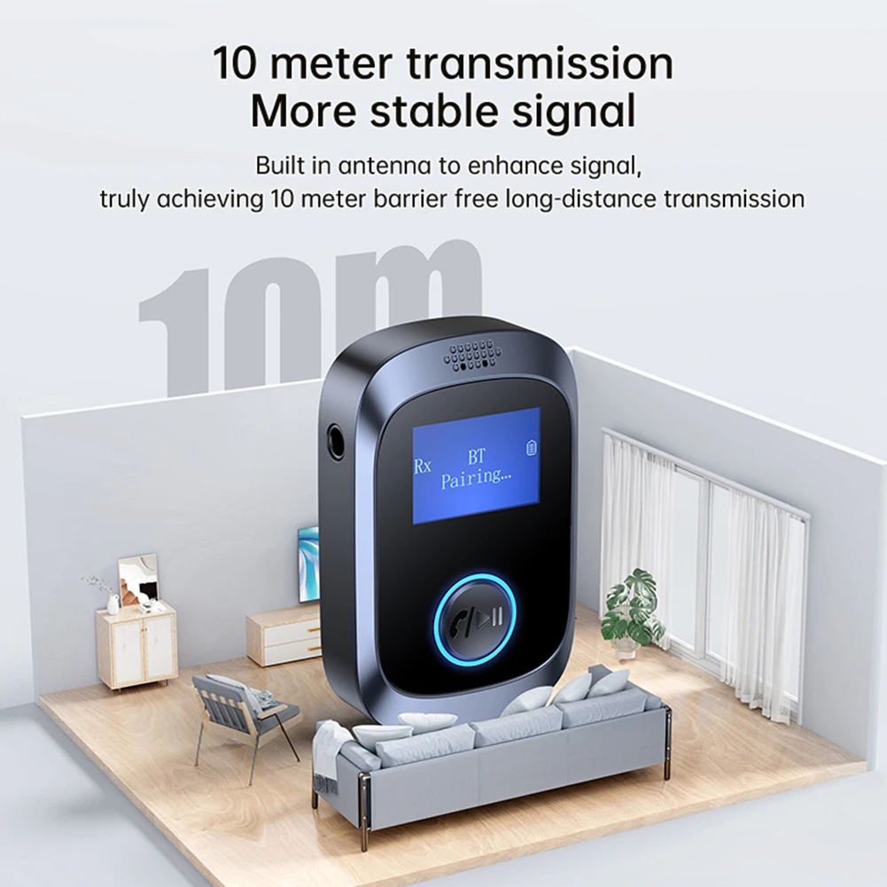 Récepteur et transmetteur Audio, Compatible Bluetooth, prise AUX 5.4 3.5mm, adaptateur récepteur de voiture, mains libres, musique stéréo, adaptateur sans fil