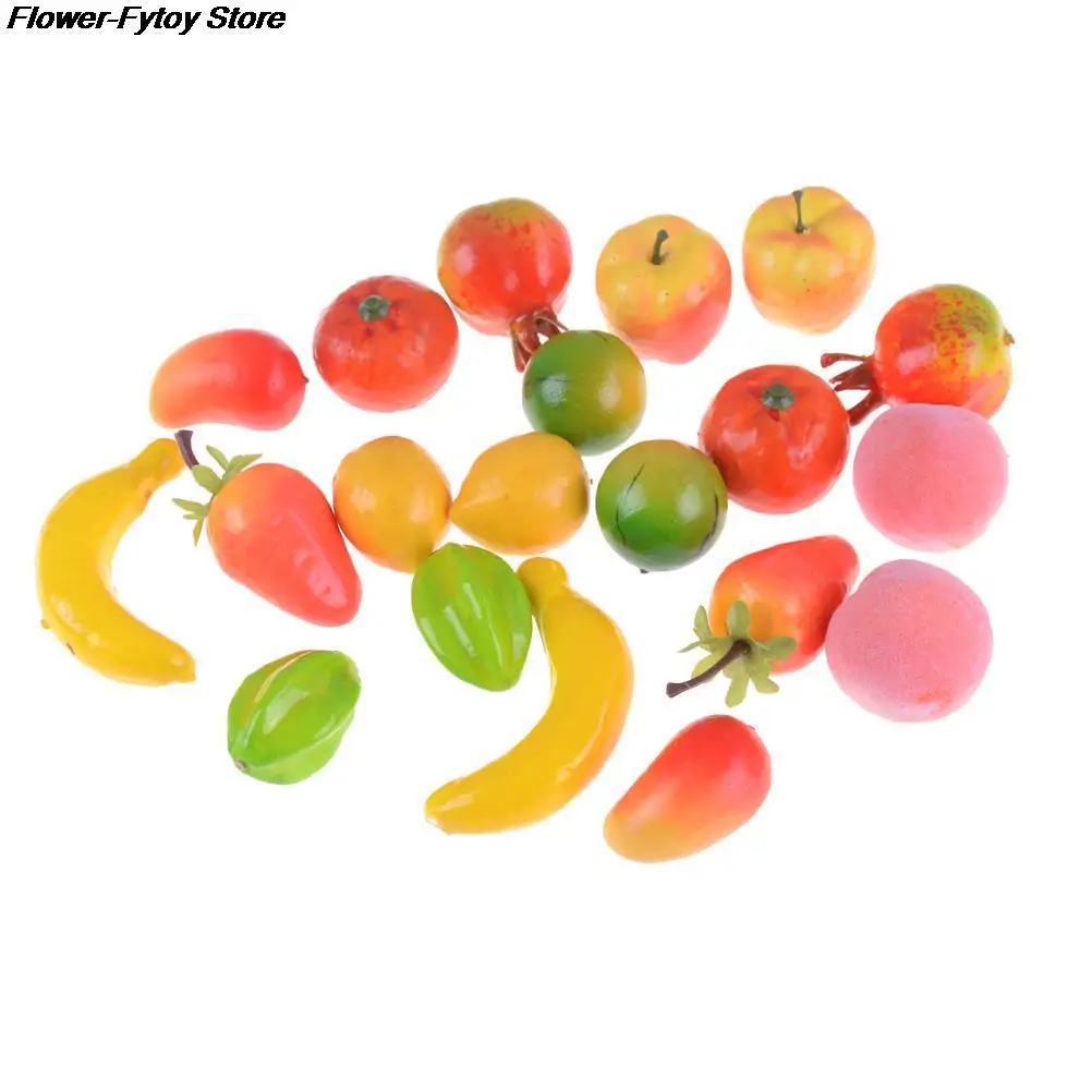 10Pcs Mini Fruits Vegetable Food Doll Room Decor Kits Kitchen Toys Pretend Play Toys Doll house Miniatures Accessories