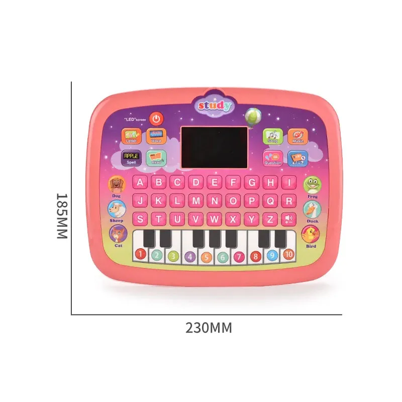 Ordenador educativo inteligente Led educación de la primera infancia juguetes inteligentes E-book Tablet juguetes inteligentes ordenador portátil juguetes aprendizaje