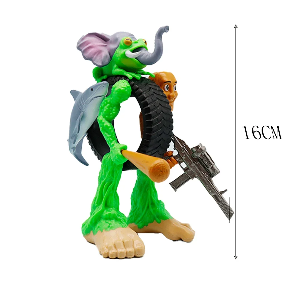 Neue Tung Tung Sahur Tralalero Tralala Italienische Brainrot Monster Fusion Edition Anime Action Figure Cartoon Ornament Spielzeug Geschenk – Detail 7