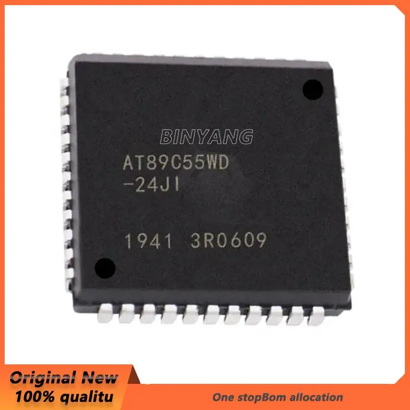 10pcs/lots AT89C55WD-24JI AT89C55WD-24JU AT89C55WD PLCC-44 IC