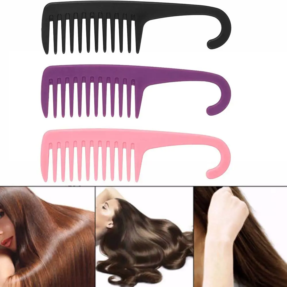 Professional Detangling Salon Wide Tooth Hair Comb Shower Brush Hairdressing Styling Tool