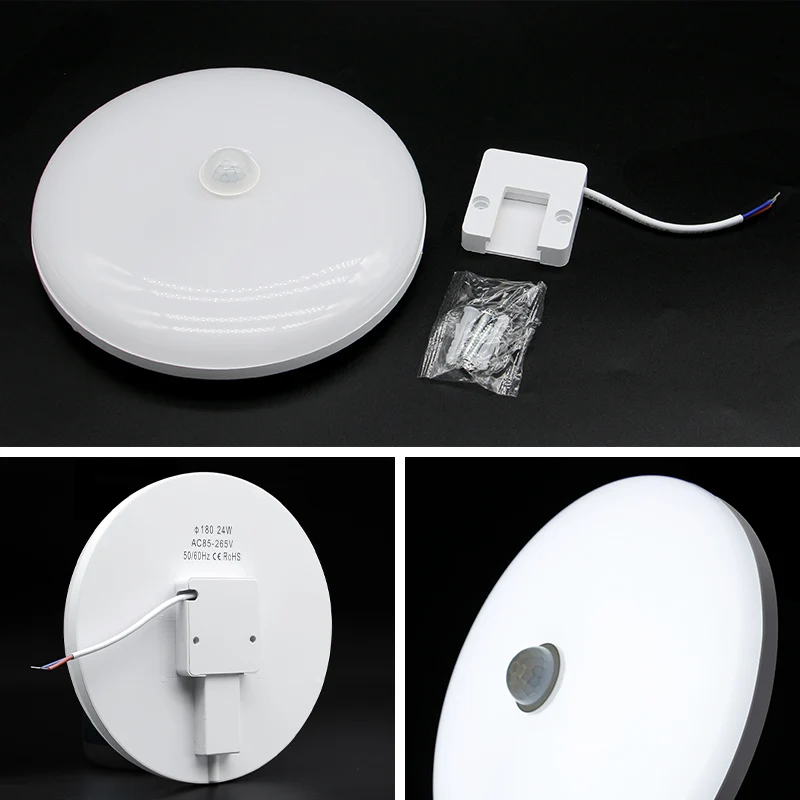 LED Ceiling Lights PIR Motion Sensor Ceiling Light Round 9/13/18/34/36W Body Sensor Ceiling Lamp For Home Room Hallways