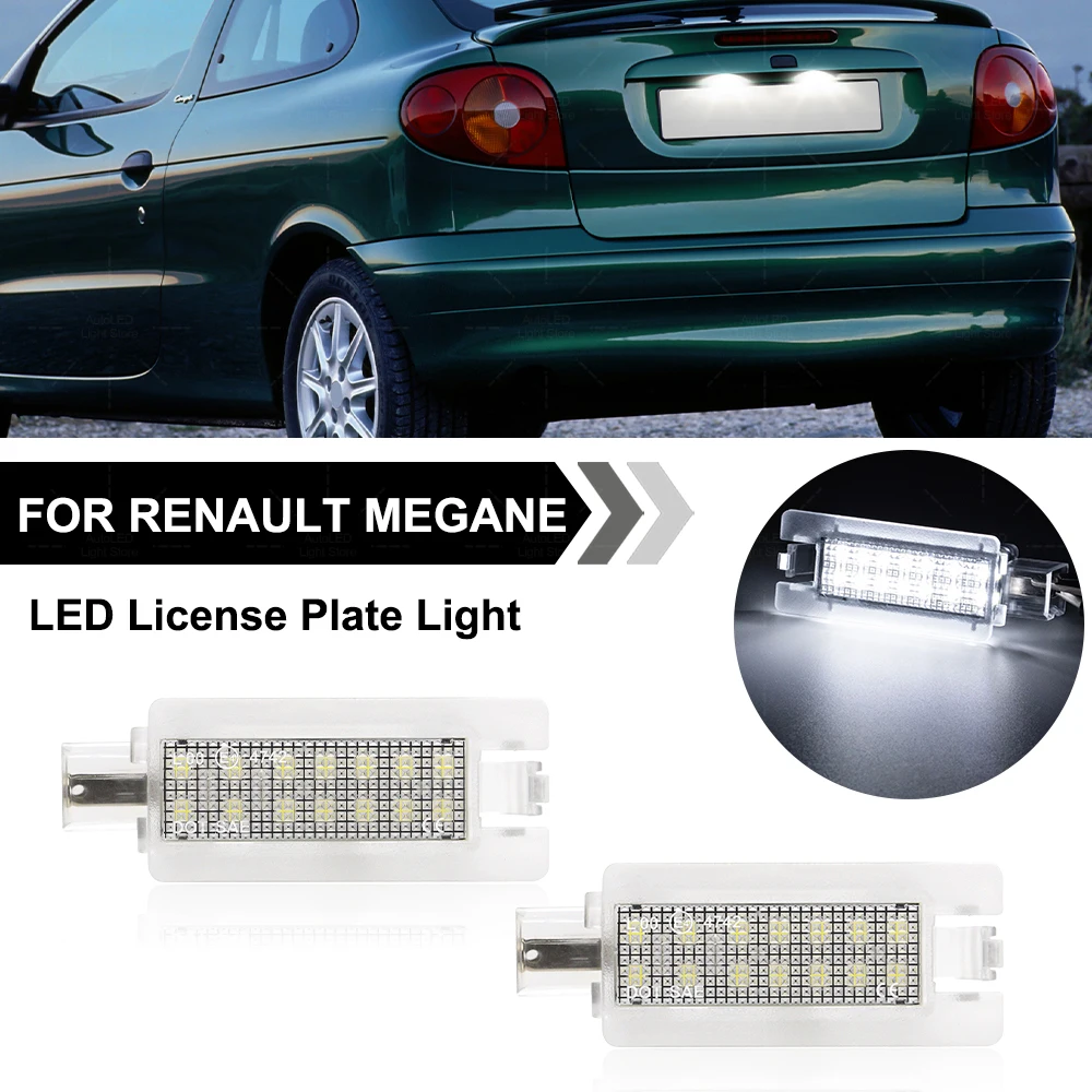 

For Renault Megane 1 MK1 Scenic LED License Plate Light For Renault Clio 1 MK1 2 MK2 Twingo Number Plate Lamps OEM#:7700842700