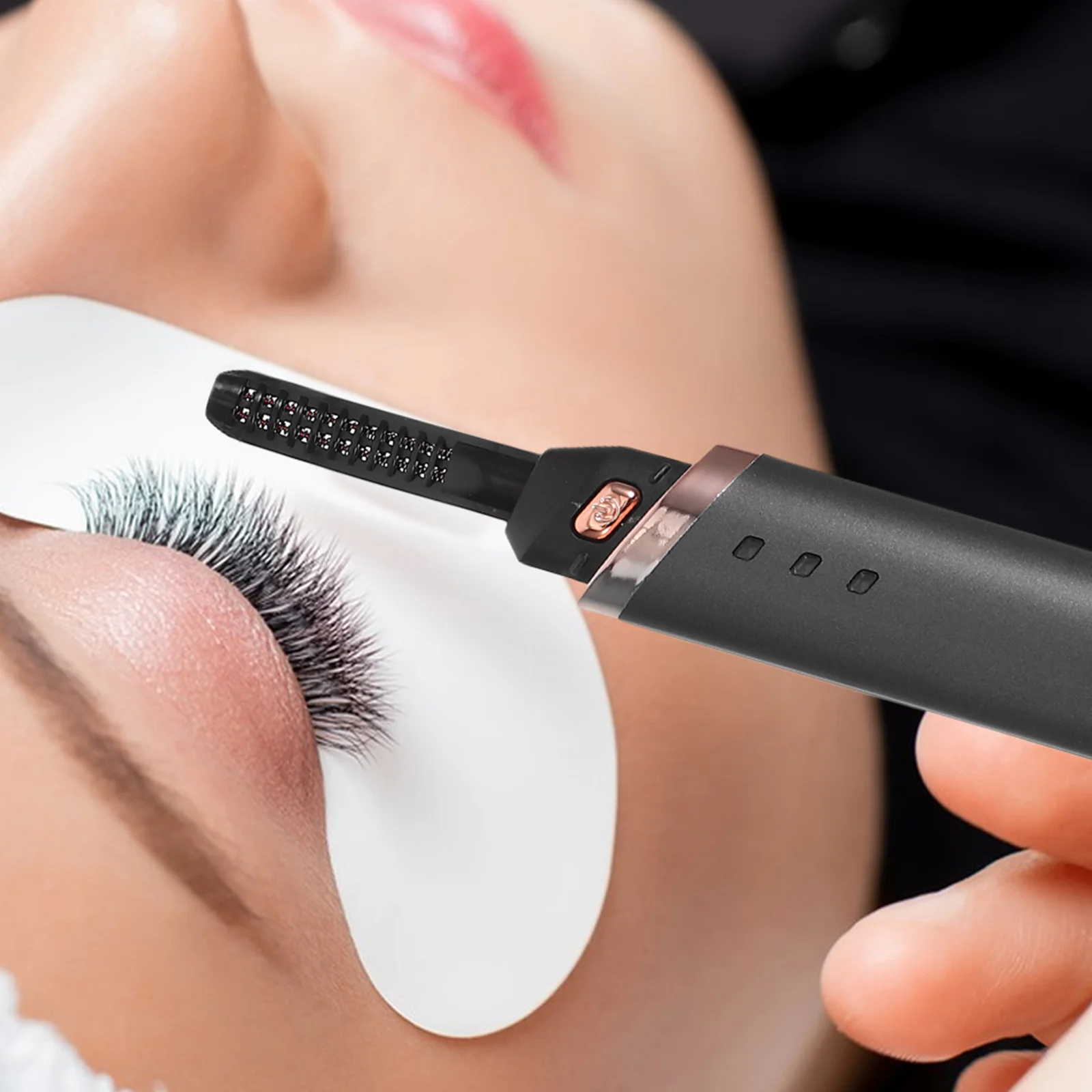 

Electric Eyelash Curler Heated Lift Pads Applicator Beauty Tool Shaper Defines Curling Separator lash curling tools electric