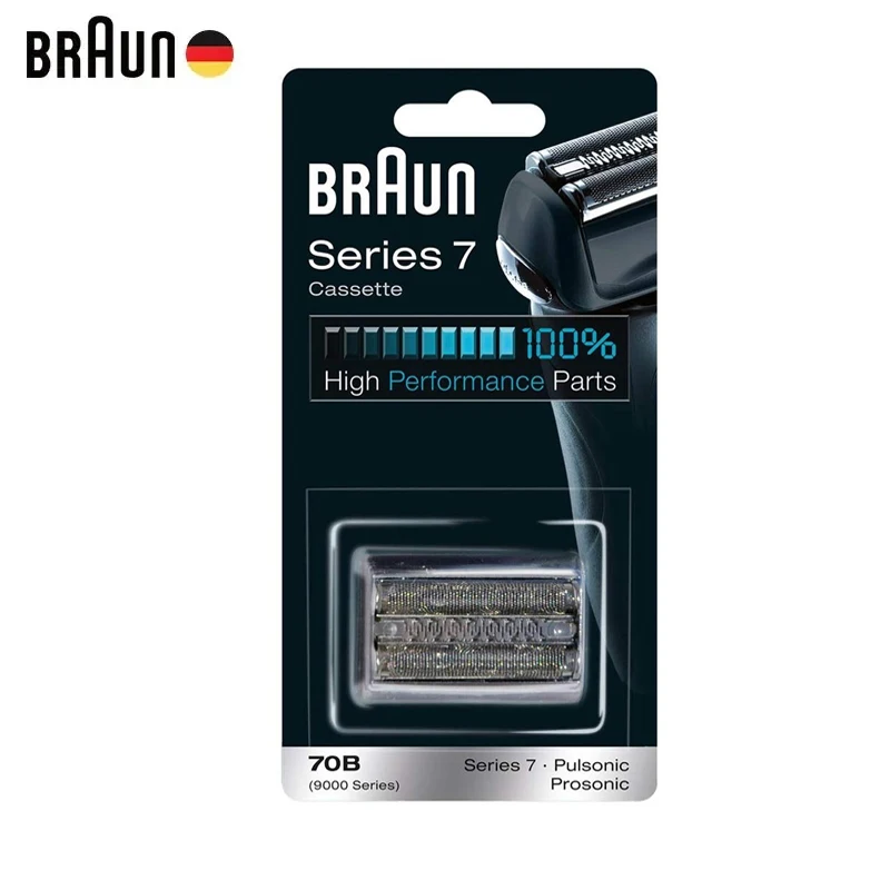 Braun 70B Shaver Head Series 7 Prosonic Pulsonic Cassette Replacement Blade for Braun Electric Razor 720 760 790 799 797