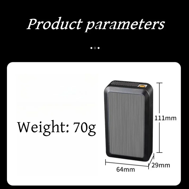 20 Thick Cigarette Case Tungsten Wire Igniter USB Charging Lighter Outdoor Waterproof and Moisture Proof Electronic Lighters