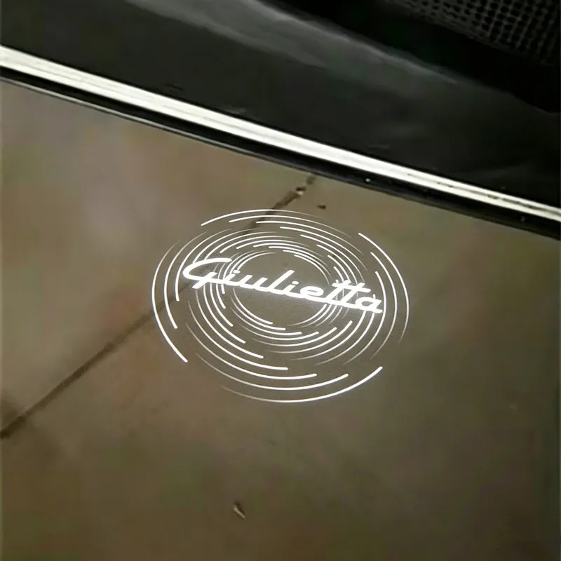 2 Stück LED-Autotür-Willkommensleuchten, Geister-Schatten-Projektor, Höflichkeitslampe, Zubehör für Giulietta 2011-2022 2019 2022 2021 – Detail 1