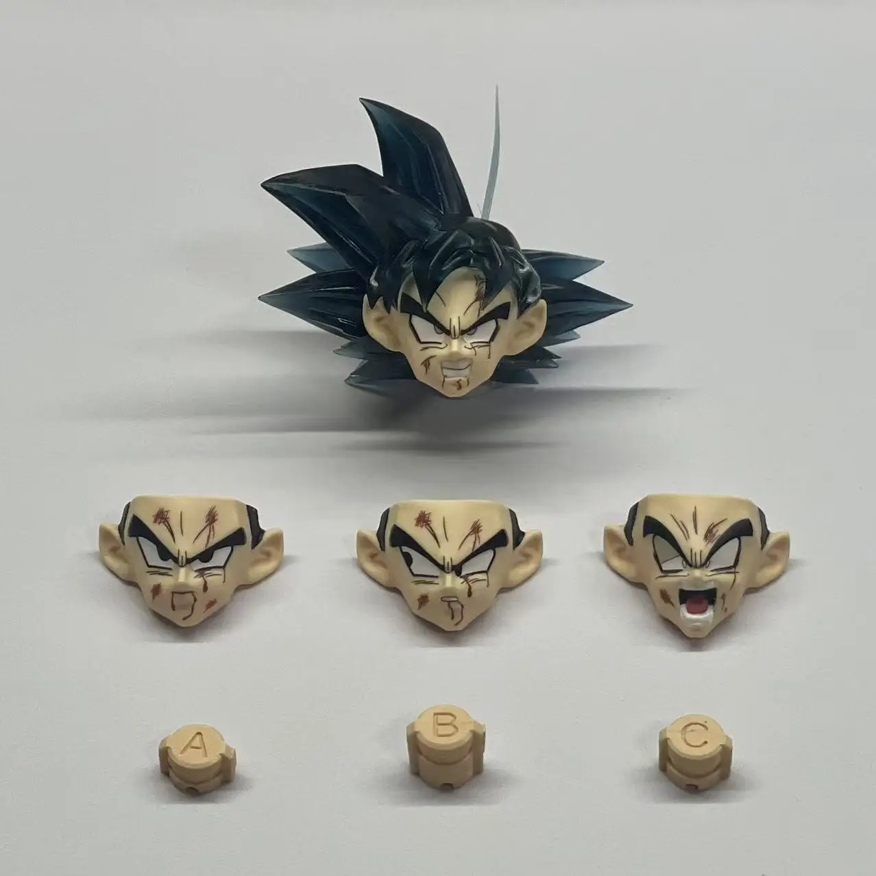 재고 있음 DCG 토이즈 드래곤볼 손오공 헤드 2.0 3.0 볼록한 KO 애니메이션 피규어 헤드 조각 모델 크리스마스 선물용