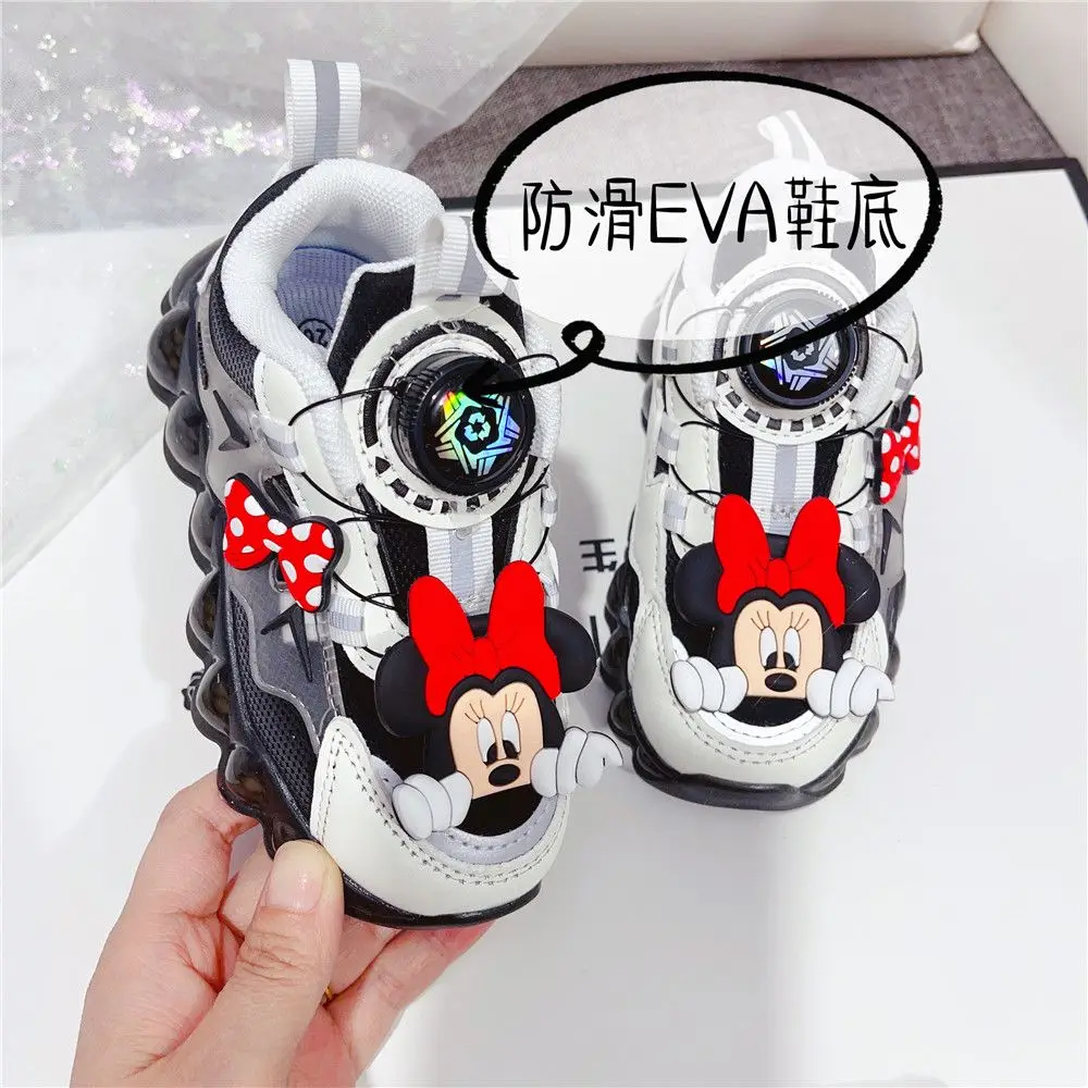 Kinder Frühling Herbst neue Jungen und Mädchen Minnie Mickey Mouse Cartoon Sport Sohle lässig laufen Kinder Kinderschuhe