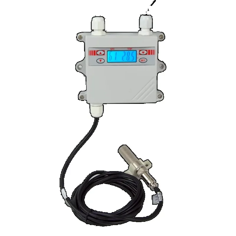 Trasmettitore di umidità della temperatura con display LCD diviso per montaggio a parete con uscita HVAC industriale 4-20 MA