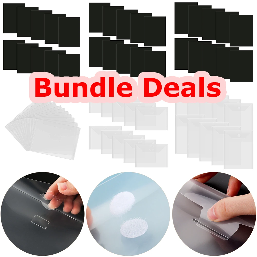 Bundle Deals 20pcs/set Storage Bags and Magnet Sheets for Cutting Dies Stencil Stickers Crafts Organizer Holder Resealable 2024