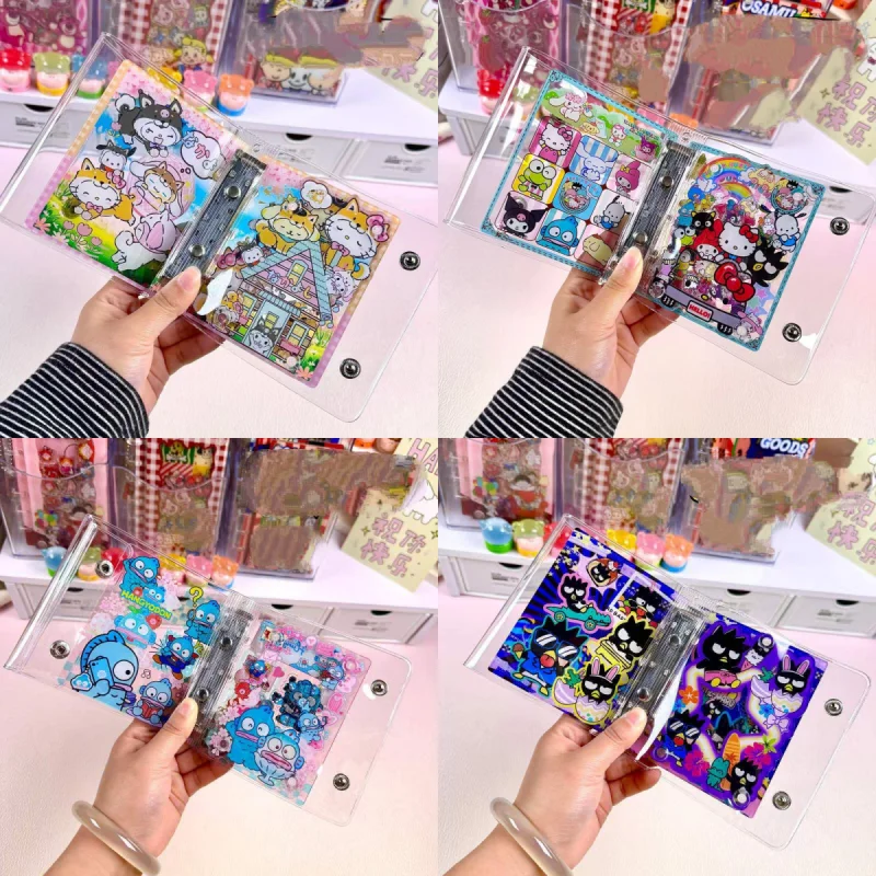 

A8 Sanrio Badbadtz-Maru Hangyadon Hello Kitty Acrylic Rocking Book Loose-Leaf Binder 3-Inch Small Card Storage Birthday Gifts